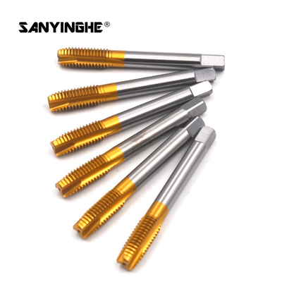 Titanium Plated Cobalt Pipe Thread Tap Set Apex Tap M1-M20 Stainless Steel