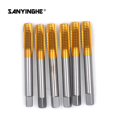 Titanium Plated Cobalt Pipe Thread Tap Set Apex Tap M1-M20 Stainless Steel