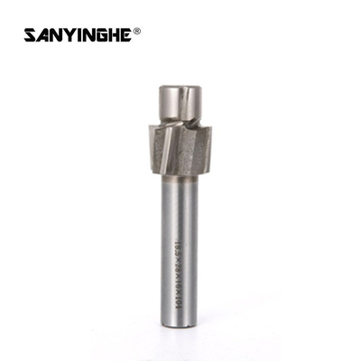 Helical Carbide Milling Cutter Steel Countersunk Head Guide Column Drill Silver